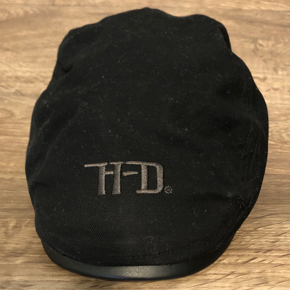 Harley Davidson Newsboy Hat with Leather Brim